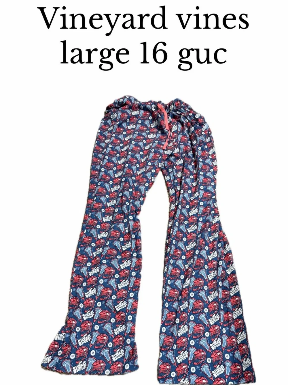 Vineyard vines large 16 lacrosse pajama pants